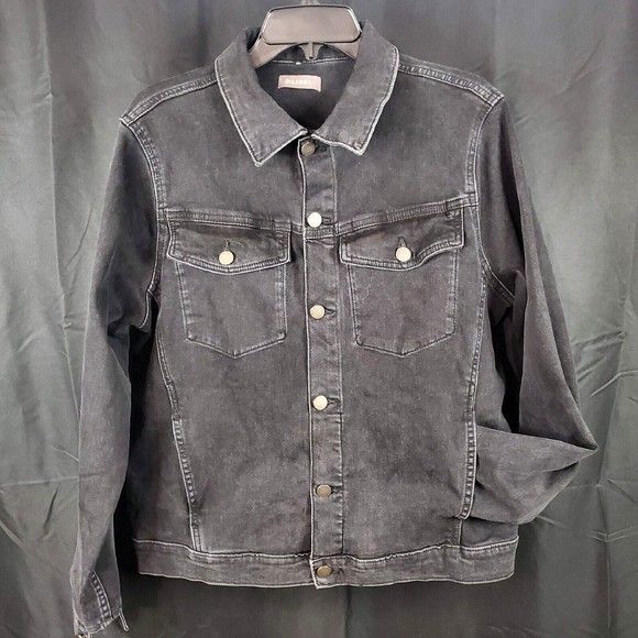 DL1961 Jackets & Blazers - DL1961 Vika Classic Black Denim Jean Jacket Women's Sz L * See Measurements